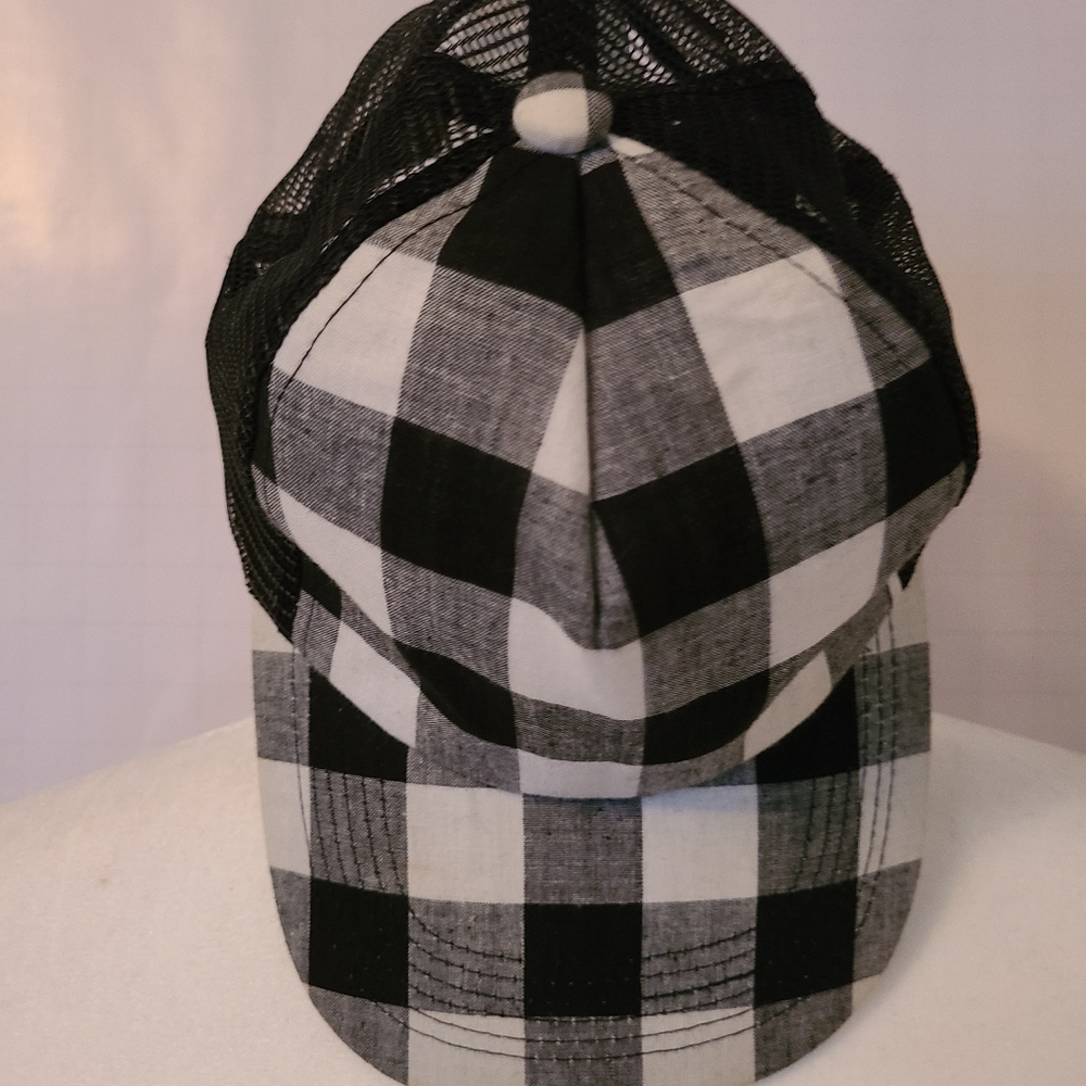 Checkerboard Design Hat